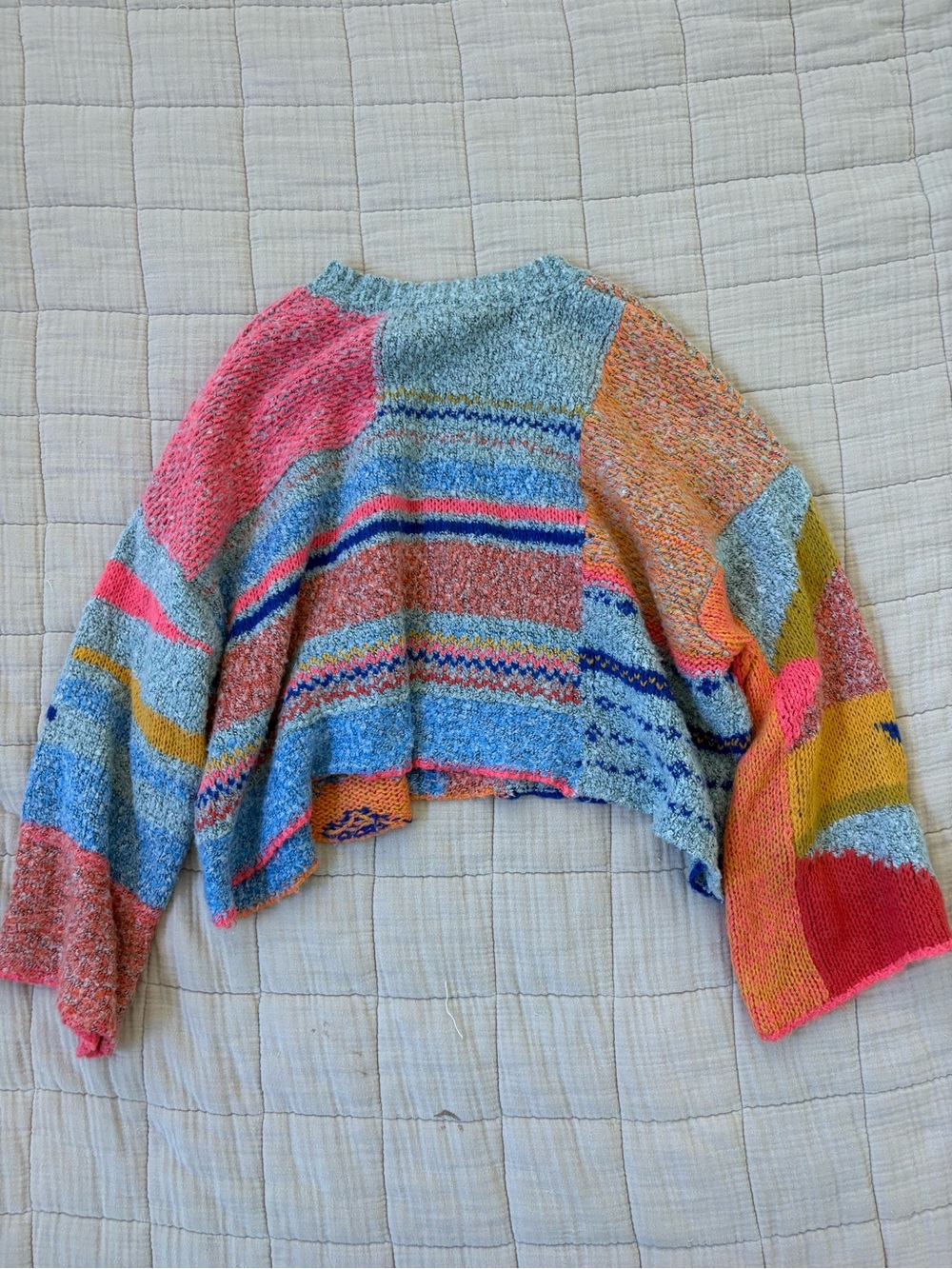 Sincerely Jules Multicolor Cropped Sweater - Picture 6 of 6